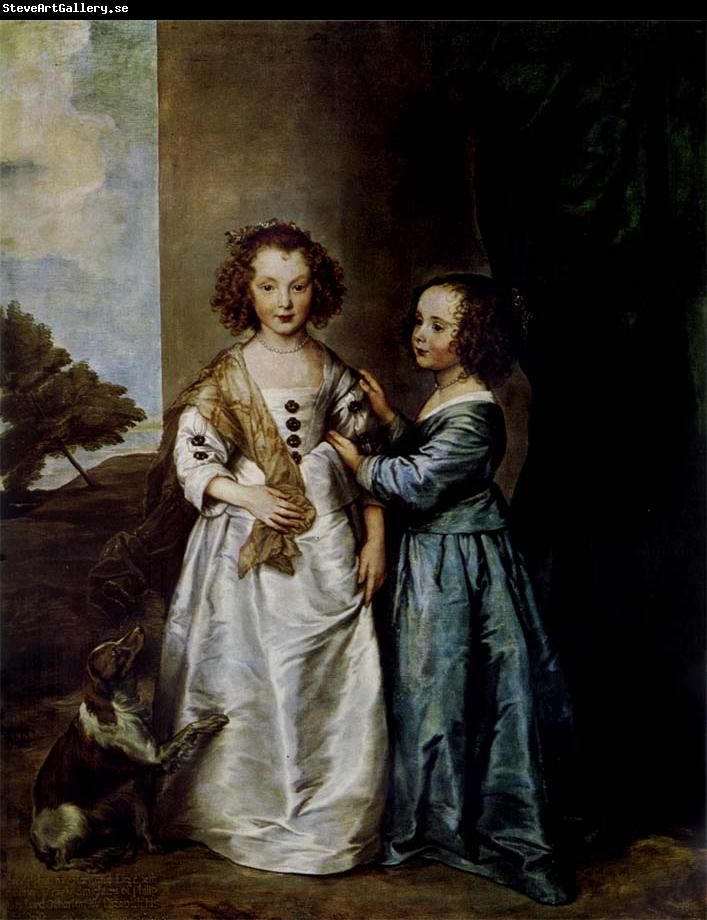 Anthony Van Dyck Portrait of Elizabeth and Philadelphia Wharton
